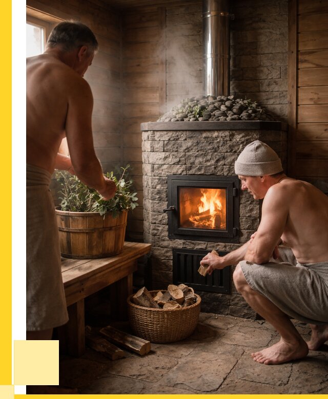 Банные печи под ключ в Сосновоборске от 46553 р. | ЭриданСсб кирпичная