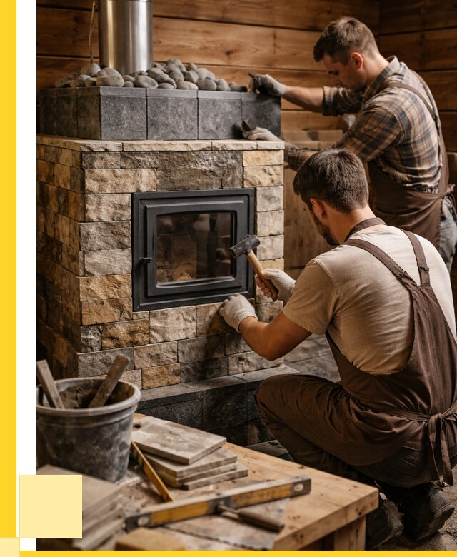 Облицовка банной печи в Сосновоборске от 15518 р. | ЭриданСсб