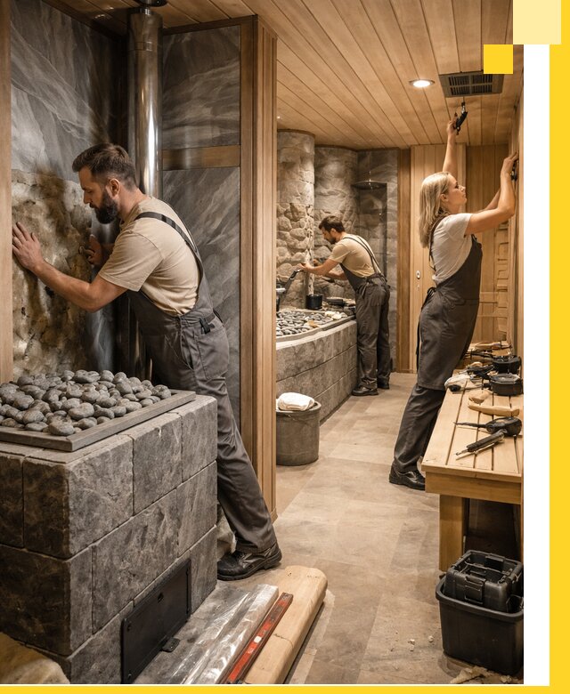 Строительство бань и SPA процедур в Сосновоборске под ключ и отделкой