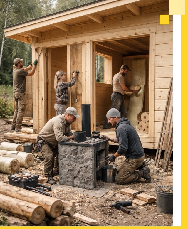 Купить баню под ключ в Сосновоборске строительство монтаж отделка