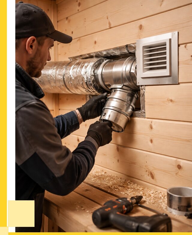 Монтаж вентиляции бани в Сосновоборске от 12414 р. | ЭриданСсб