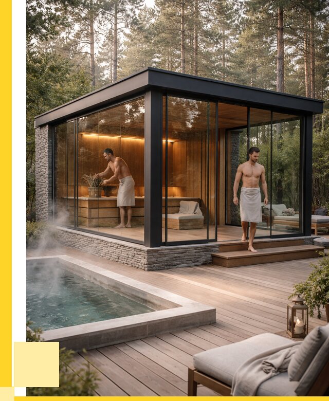 Стеклянные бани и двери в Сосновоборске от 465525 р. | ЭриданСсб