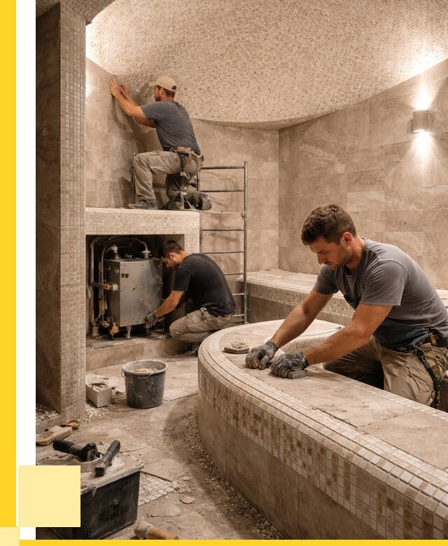 Монтаж хамамов под ключ в Сосновоборске от 258625 р. ЭриданСсб