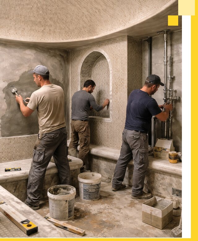 Профессиональный монтаж хамамов под ключ в Сосновоборске с гарантией