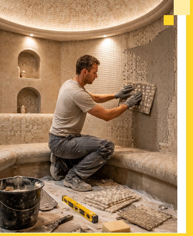 Устройство и монтаж домашнего хамама под ключ в Сосновоборске