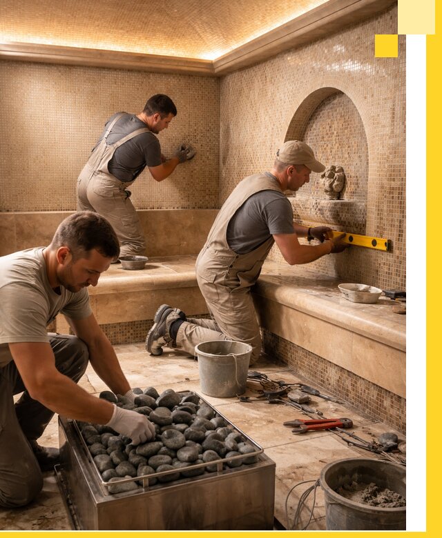 Проектирование и строительство хамама и сауны в Сосновоборске