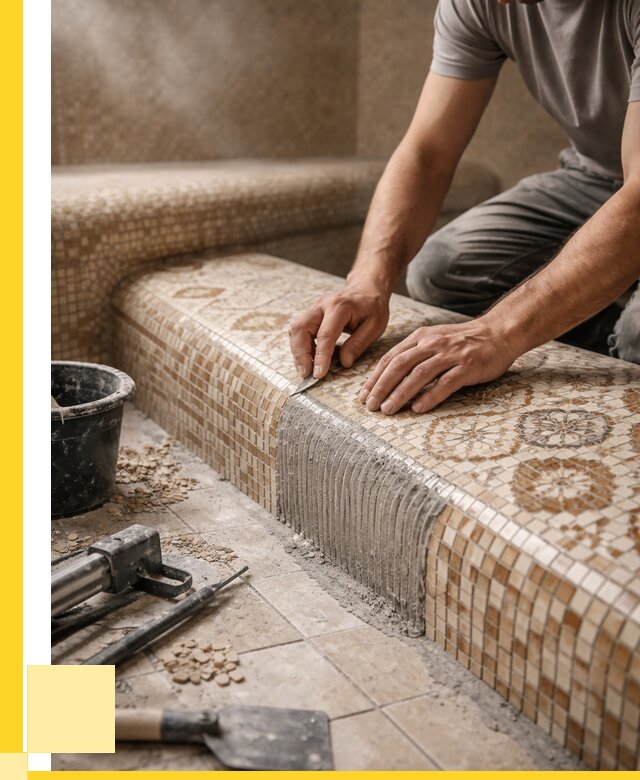 Плитка для хамама под ключ в Сосновоборске от 3621 р. | ЭриданСсб