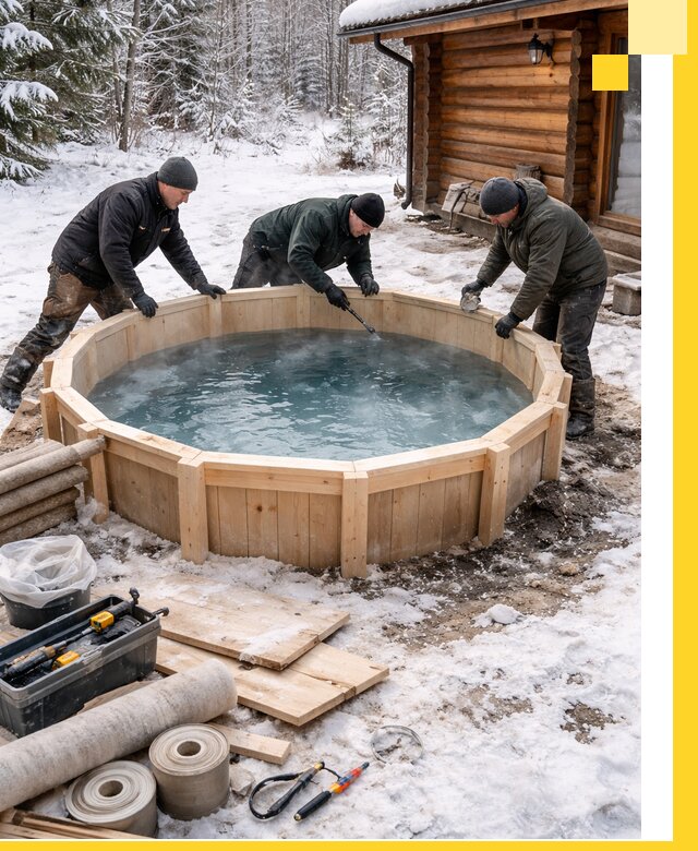 Изготовление и установка ледяных купелей под ключ в Сосновоборске